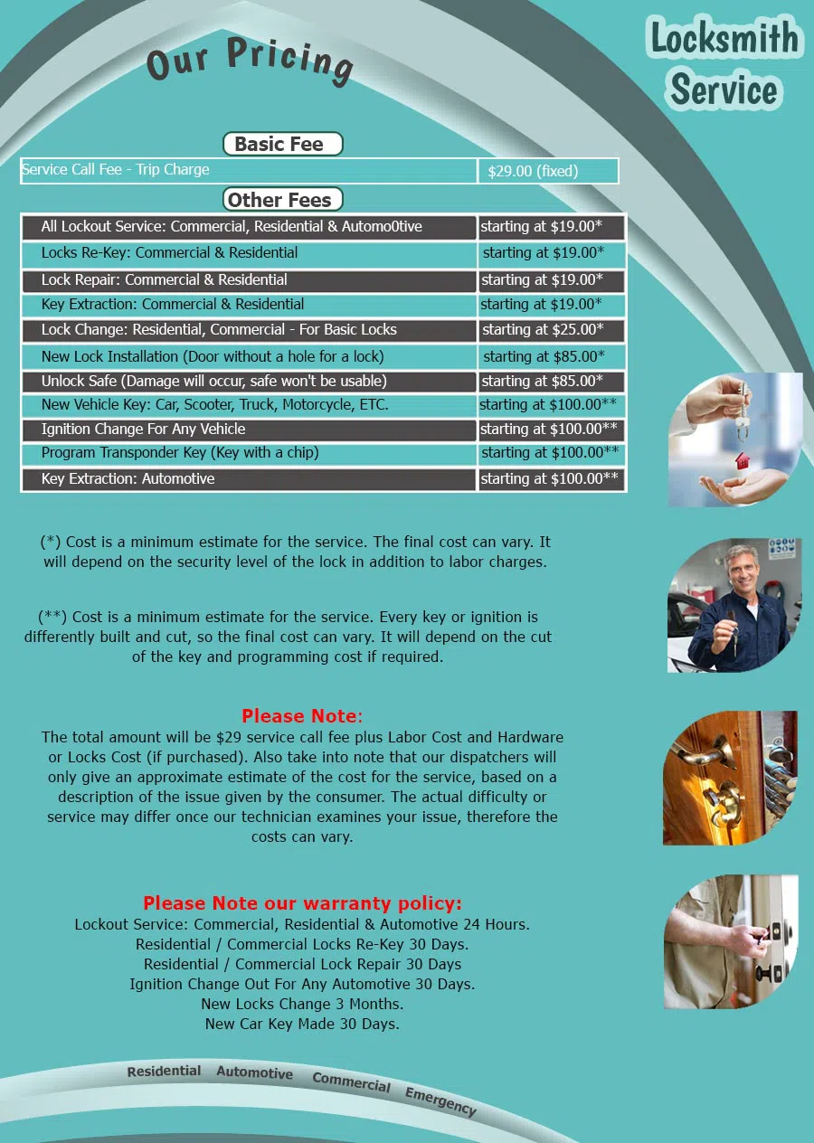 Father Son Locksmith Shop Los Angeles, CA 310-819-4252